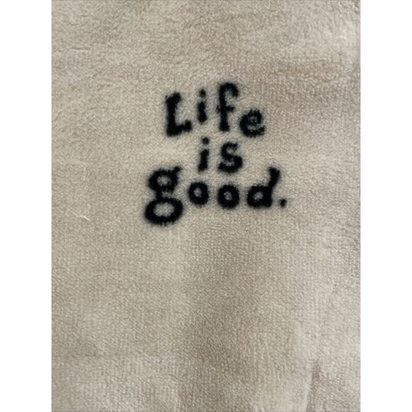 DOG JUMPING IN LEAF PILE Fall Life Is Good Outdoor 50x70 Throw Blanket Autumn - Picture 3 of 6